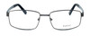 Front View of Calabria Designer Blue Light Blocking Reading Glasses Big & Tall 12 in Gunmetal