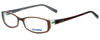 Converse Designer Blue Light Blocking Reading Glasses Black-Top in Brown 52mm Ne