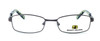Front View of Body Glove BB117 Designer Blue Light Blocking Reading Glasses in Gunmetal 49mm N
