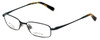 Profile View of Orvis Designer Blue Light Blocking Reading Glasses Bold Dark-Green 51mm 20 Power
