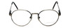 Front View of Fashion Designer Blue Light Block Reading Glasses Cambridge Antique Silver 50mm