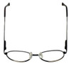 Top View of Fashion Designer Blue Light Block Reading Glasses Cambridge Antique Silver 52mm