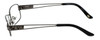 Side View of Silver Dollar Blue Light Blocking Reading Glasses Cashmere 446 in Graphite 53mm