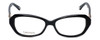 Front View of Silver Dollar Designer Blue Light Block Reading Glasses Cashmere 452 Caviar 53mm
