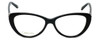 Front View of Silver Dollar Designer Blue Light Block Reading Glasses Cashmere 456 Caviar 53mm