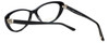 Close up View of Silver Dollar Designer Blue Light Block Reading Glasses Cashmere 456 Caviar 53mm