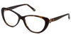 Profile View of Silver Dollar Blue Light Blocking Reading Glasses Cashmere 456 in Tortoise 53mm