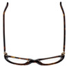 Top View of Silver Dollar Blue Light Blocking Reading Glasses Cashmere 456 in Tortoise 53mm