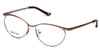 Profile View of Silver Dollar Designer Blue Light Block Reading Glasses Cashmere 459 Blush 52mm