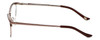 Side View of Silver Dollar Designer Blue Light Block Reading Glasses Cashmere 459 Blush 52mm