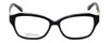 Front View of Silver Dollar Designer Blue Light Block Reading Glasses Cashmere 467 Caviar 53mm