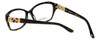 Close up View of Silver Dollar Blue Light Blocking Reading Glasses Cashmere 467 in Tortoise 53mm