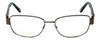 Front View of Silver Dollar Blue Light Blocking Reading Glasses Cashmere 472 in Graphite 53mm