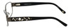 Side View of Silver Dollar Blue Light Blocking Reading Glasses Cashmere 472 in Graphite 53mm