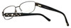 Close up View of Silver Dollar Blue Light Blocking Reading Glasses Cashmere 472 in Graphite 53mm