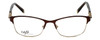 Front View of Silver Dollar Designer Blue Light Blocking Reading Glasses CB1013 Chocolate 52mm
