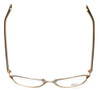 Top View of Silver Dollar Designer Blue Light Blocking Reading Glasses CB1025 in Camel 53mm