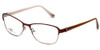 Profile View of Silver Dollar Designer Blue Light Blocking Reading Glasses CB1025 in Wine 53mm N