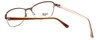 Close up View of Silver Dollar Designer Blue Light Blocking Reading Glasses CB1025 in Wine 53mm N