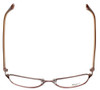 Top View of Converse Designer Blue Light Blocking Reading Glasses Composition in Brown 53mm