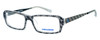 Profile View of Converse Designer Blue Light Blocking Reading Glasses Digital in Crystal Stripe