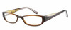 Profile View of Converse Designer Blue Light Blocking Reading Glasses Good Find in Brown 52mm Ne