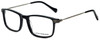 Lucky Brand Designer Blue Light Blocking Reading Glasses D402-Black Black 51mm N