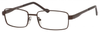 Profile View of Dale Earnhardt Jr Blue Light Blocking Reading Glasses 6803 in Matte Brown 55mm N