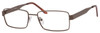 Profile View of Dale Earnhardt Jr Blue Light Blocking Reading Glasses 6804 in Satin Brown 56mm N