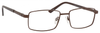 Profile View of Dale Earnhardt Jr Blue Light Blocking Reading Glasses 6806 in Satin Brown 57mm N