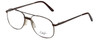 Profile View of Dale Earnhardt Jr Blue Light Blocking Glasses DJ6807-SBR-57 in Satin Brown 57mm