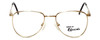 Front View of Fashion Designer Blue Light Blocking Reading Glasses Dover Gold 52mm 20 Powers N