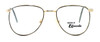 Front View of Fashion Optical Blue Light Blocking Reading Glasses Dover Gold Grey 55mm N