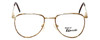 Fashion Designer Blue Light Blocking Reading Glasses Dover in Gold-Amber 52mm Ne