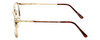 Side View of Ducks Unlimited Designer Blue Light Block Reading Glasses Lincoln Charcoal 57mm