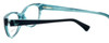 Close up View of Etienne Aigner Blue Light Block Reading Glasses EA-3-2-51 Demi Amber Gold 51mm N