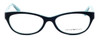 Front View of Esquire Designer Blue Light Blocking Reading Glasses EB1500 Black 53mm 20 Powers