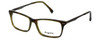 Profile View of Esquire Designer Blue Light Blocking Reading Glasses EB1500 Olive-Tortoise 53mm