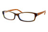 Profile View of Eddie Bauer Designer Blue Light Blocking Reading Glasses EB8245 in Azure 54mm Ne