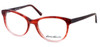 Profile View of Eddie Bauer Blue Light Blocking Reading Glasses EB8295 Matte-Burgundy Fade 52mm