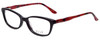 Profile View of Elle Designer Blue Light Block Reading Glasses EL13339-VO Violet 53mm 20 Powers