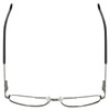 Top View of Enhance Optical Designer Blue Light Blocking Reading Glasses 3920 Dark-Gunmetal