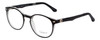 Profile View of Enhance Kids Blue Light Blocking Glasses Glossy Matte Black/Crystal Clear EN4119