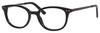 Profile View of Esquire Designer Blue Light Blocking Reading Glasses EQ1503-BLK in Black 50mm Ne