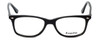 Front View of Esquire Designer Blue Light Blocking Reading Glasses EQ1508 Black 51mm 20 Powers