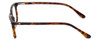 Side View of Esquire Designer Blue Light Block Reading Glasses EQ1508 Tortoise 51mm 20 Powers