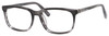 Profile View of Esquire Designer Blue Light Blocking Reading Glasses EQ1511-GYA Grey Amber 54mm