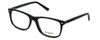 Profile View of Esquire Designer Blue Light Blocking Reading Glasses EQ1512 Black 53mm 20 Powers