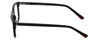 Side View of Esquire Designer Blue Light Blocking Reading Glasses EQ1512 Black 53mm 20 Powers