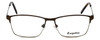 Front View of Esquire Designer Blue Light Blocking Reading Glasses EQ1522 Brown 55mm 20 Powers